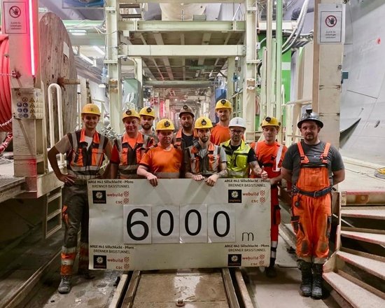 Baustelle H41 Sillschlucht-Pfons: TBM Lilia erreicht die 6 km-Marke und durchfährt erfolgreich die Störzone „Werner“