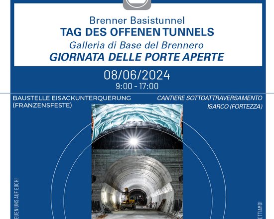 Torna la Giornata delle Porte Aperte, molte novità dai cantieri italiani della Galleria di Base del Brennero