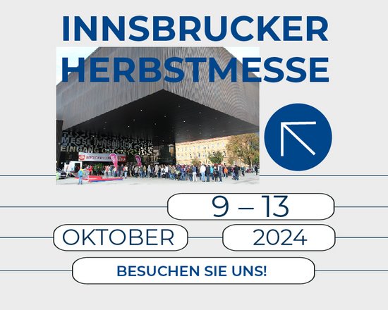 Bis bald bei der Herbstmesse in Innsbruck! Wir gratulieren unseren Gewinnern!