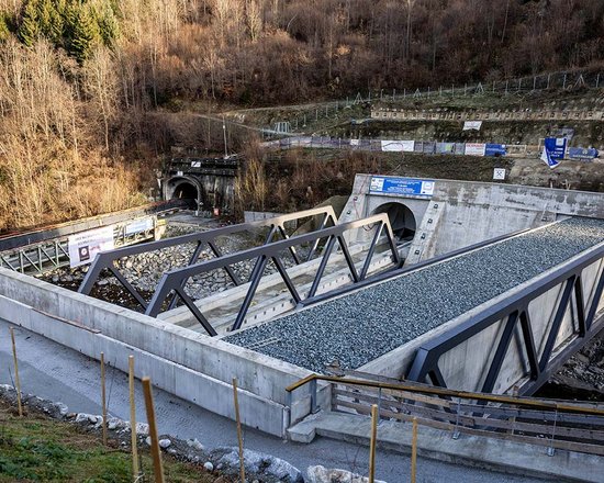 Brenner Base Tunnel: the northern portal is now complete, with the final works in the Sill Gorge